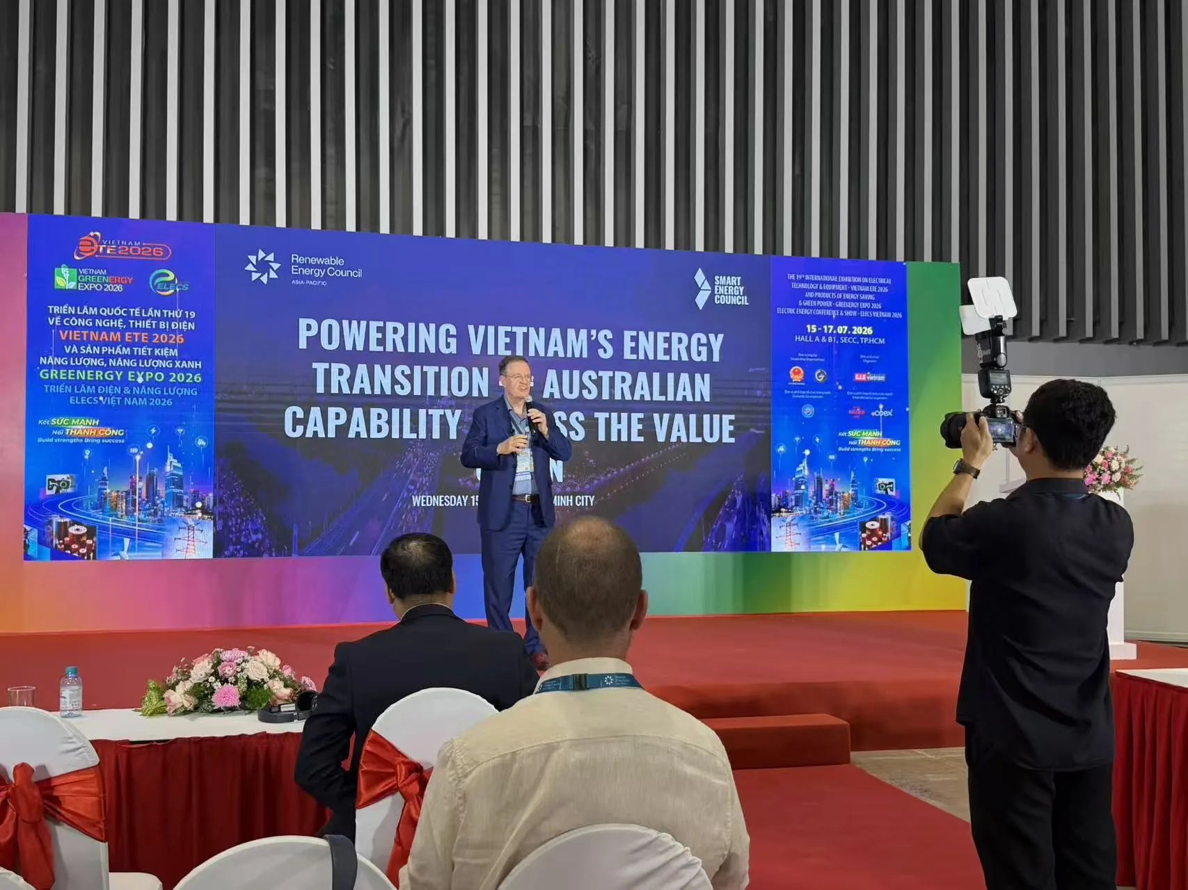 Vietnam ETE 2026 energy transition seminar at SECC Ho Chi Minh City.